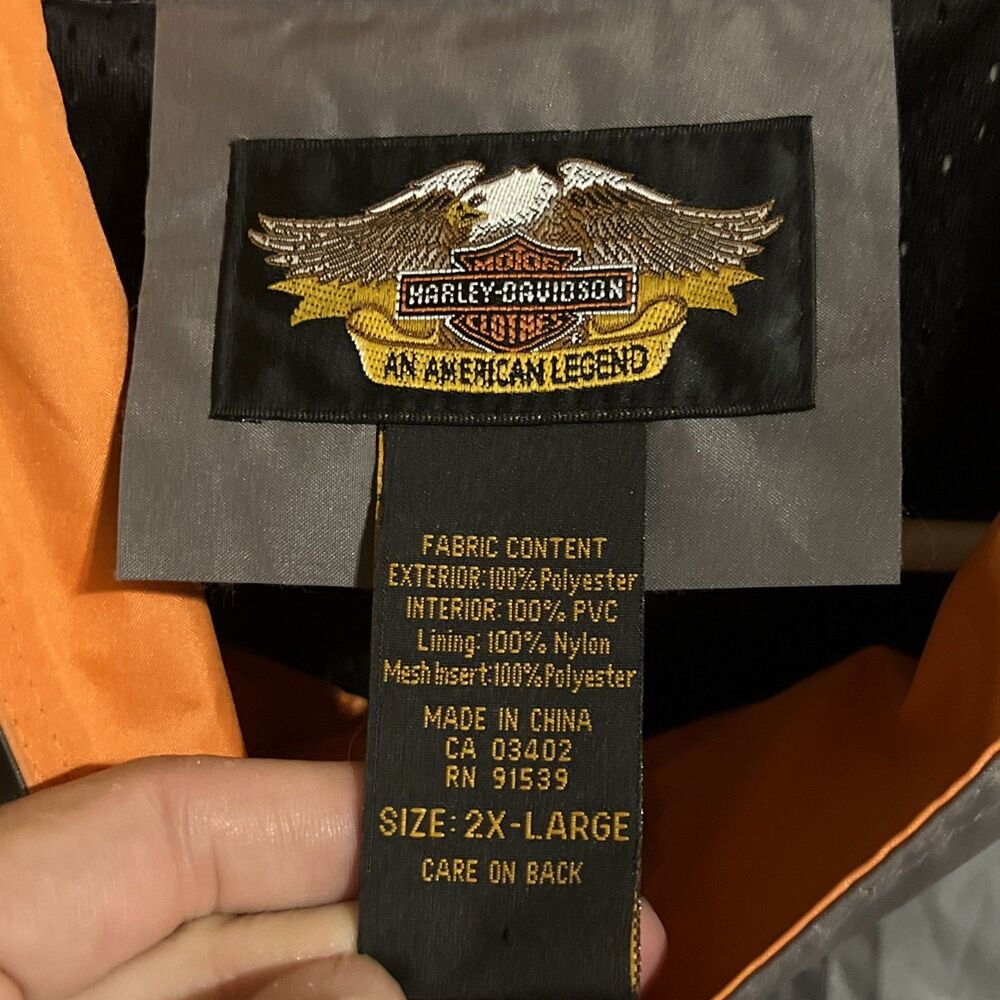 Harley Davidson Reflective Rain Suit Jacket and Pants - Men’s 2XL - Picture 6 of 9
